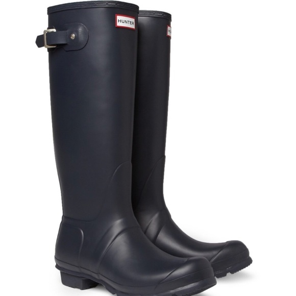 Hunter Shoes - Hunter Original Tall Navy Blue Rain Boots